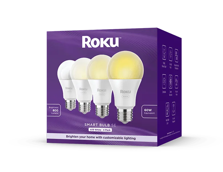 Roku Smart Bulb SE White 4 Pack